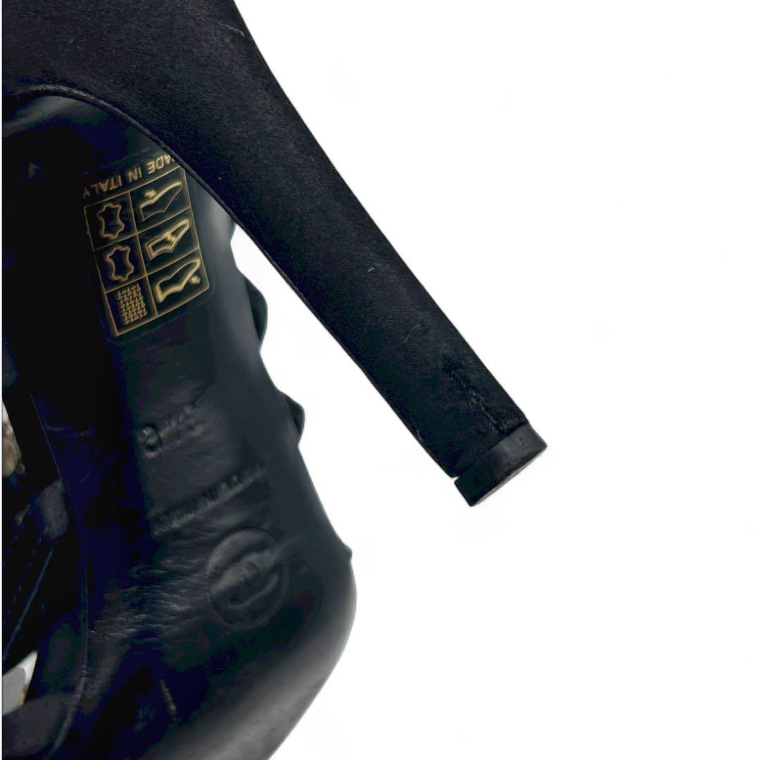 【超希少】CHANEL サンダル ココマーク リボン ストーン ゴールド 黒