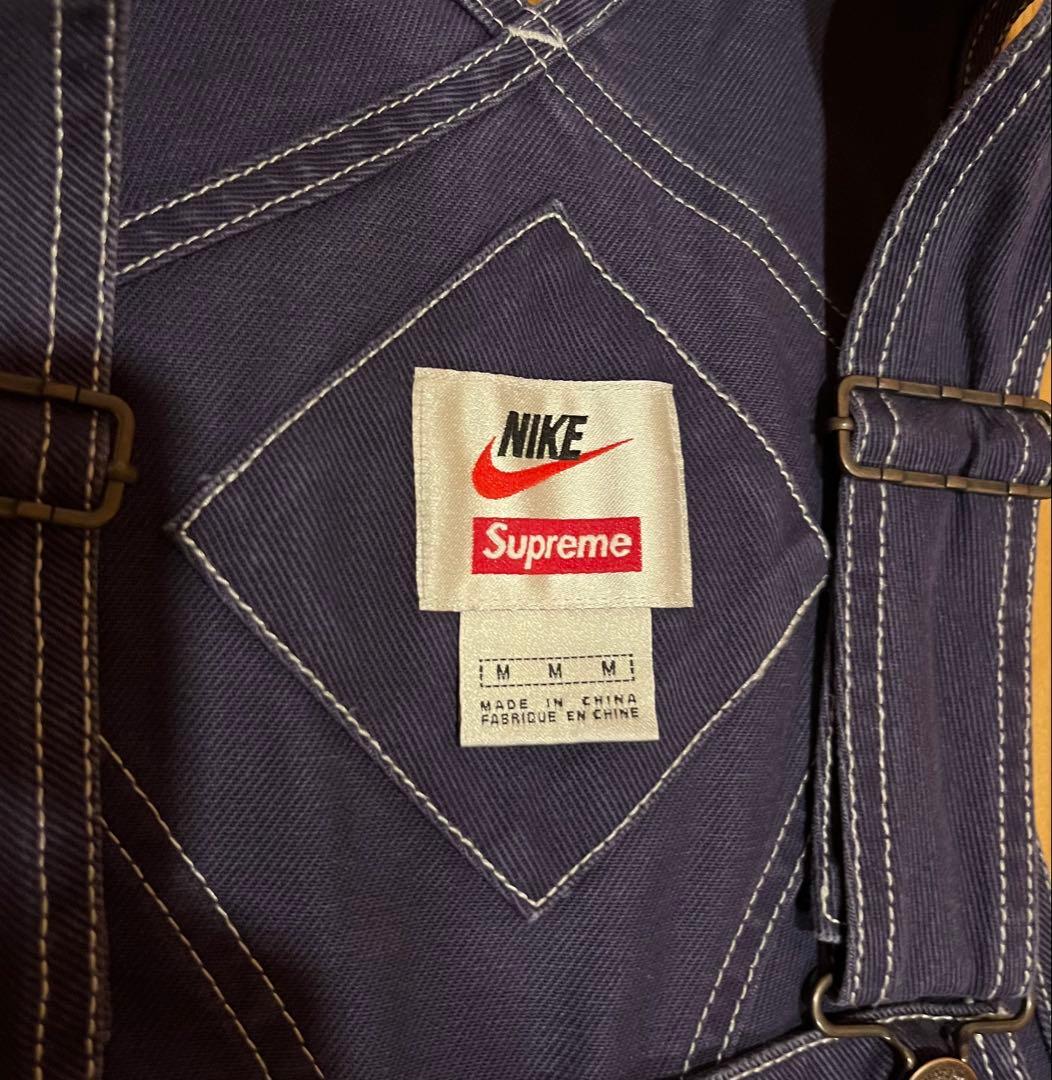 Supreme×NIKE オーバーオール サロペット サイズM ネイビー