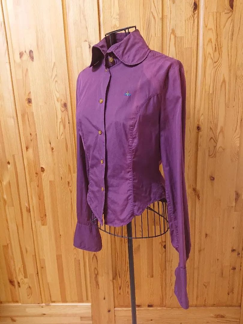 アイルランド製 ヴィヴィアンウエストウッド COUTURE ブラウス パープル