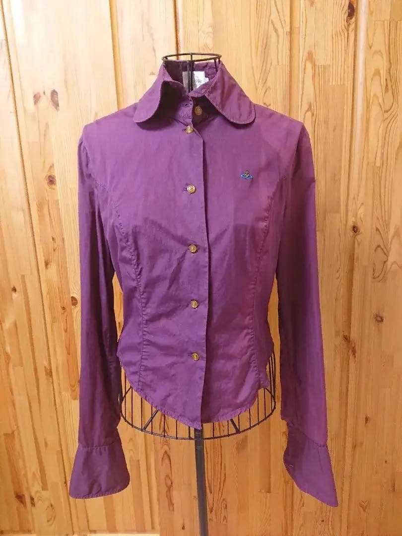 アイルランド製 ヴィヴィアンウエストウッド COUTURE ブラウス パープル