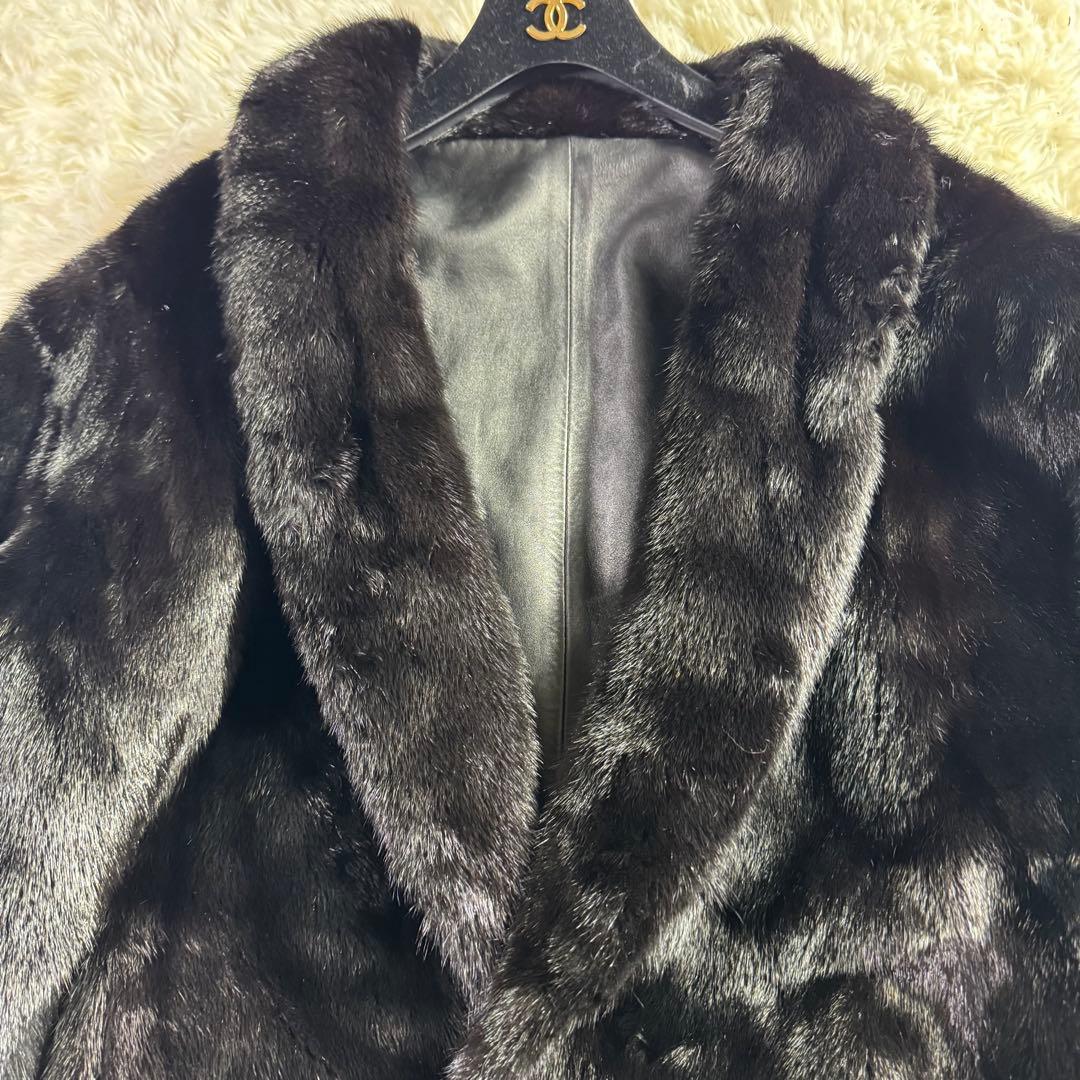 【極美品・希少】SAGA MINK リバーシブル レザージャケット ミンク 黒