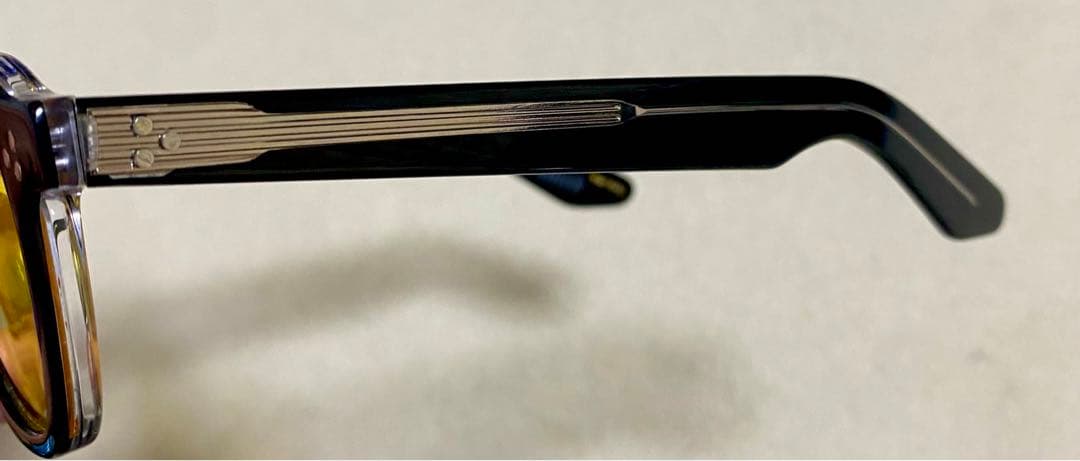 新品　MOSCOT モスコット MOMZA サングラス ブラッククリスタル　黄色