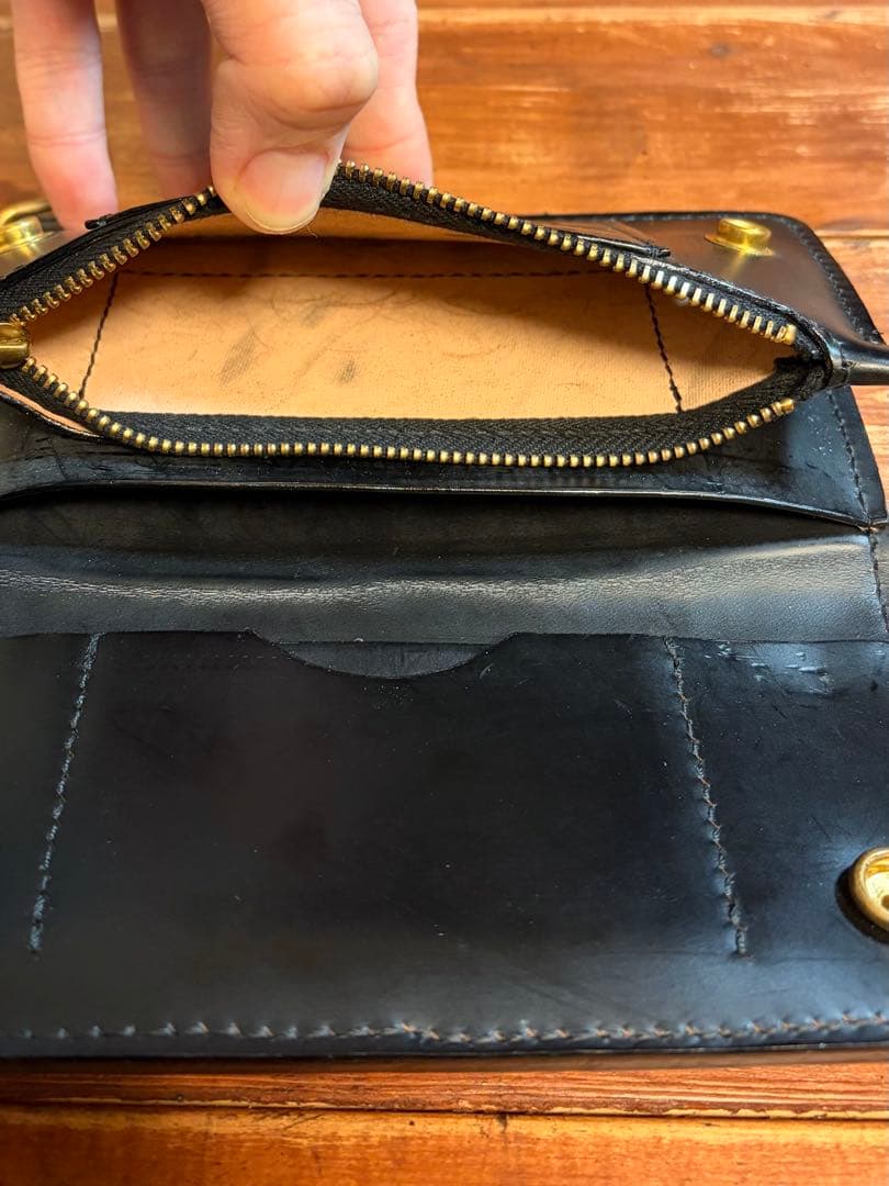 【年始セール】トラッカーウォレット ナイルクロコダイル コードバン