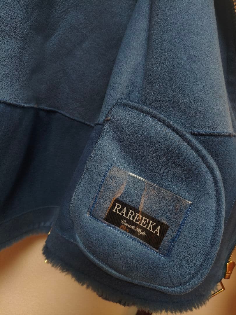 RAREEKA フード付きダークブルーコート