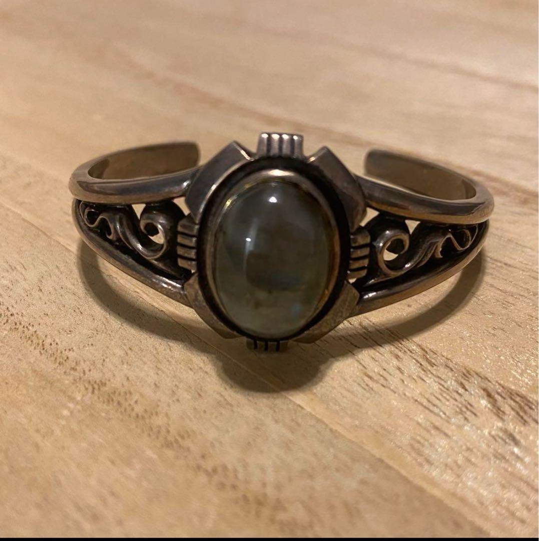 インディアンジュエリー　バングル　シルバー　SAAD