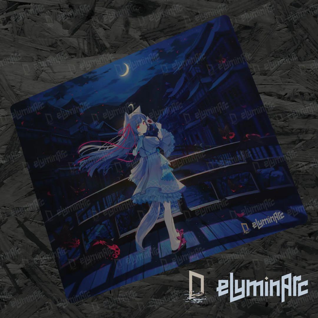 eLuminArc ガラスマウスパッド　月灯