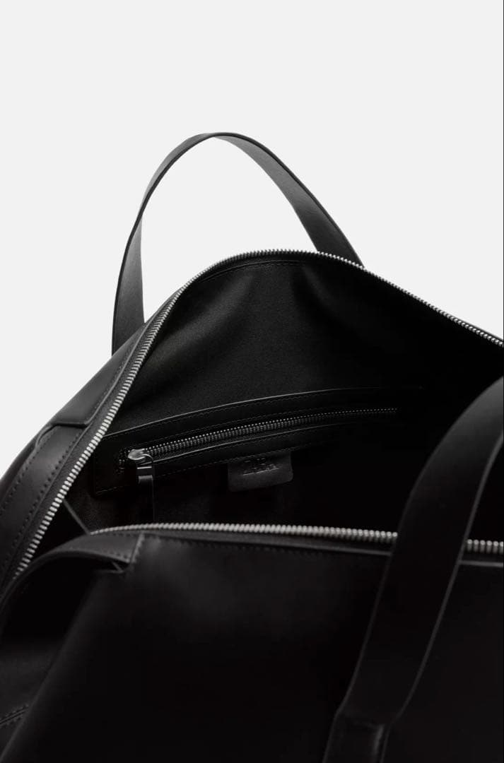 レザー ボストンバッグ ブラック