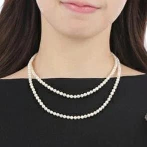 （ももこ様）あこや真珠 ベビーパール ロングネックレス 4.0-4.5mm