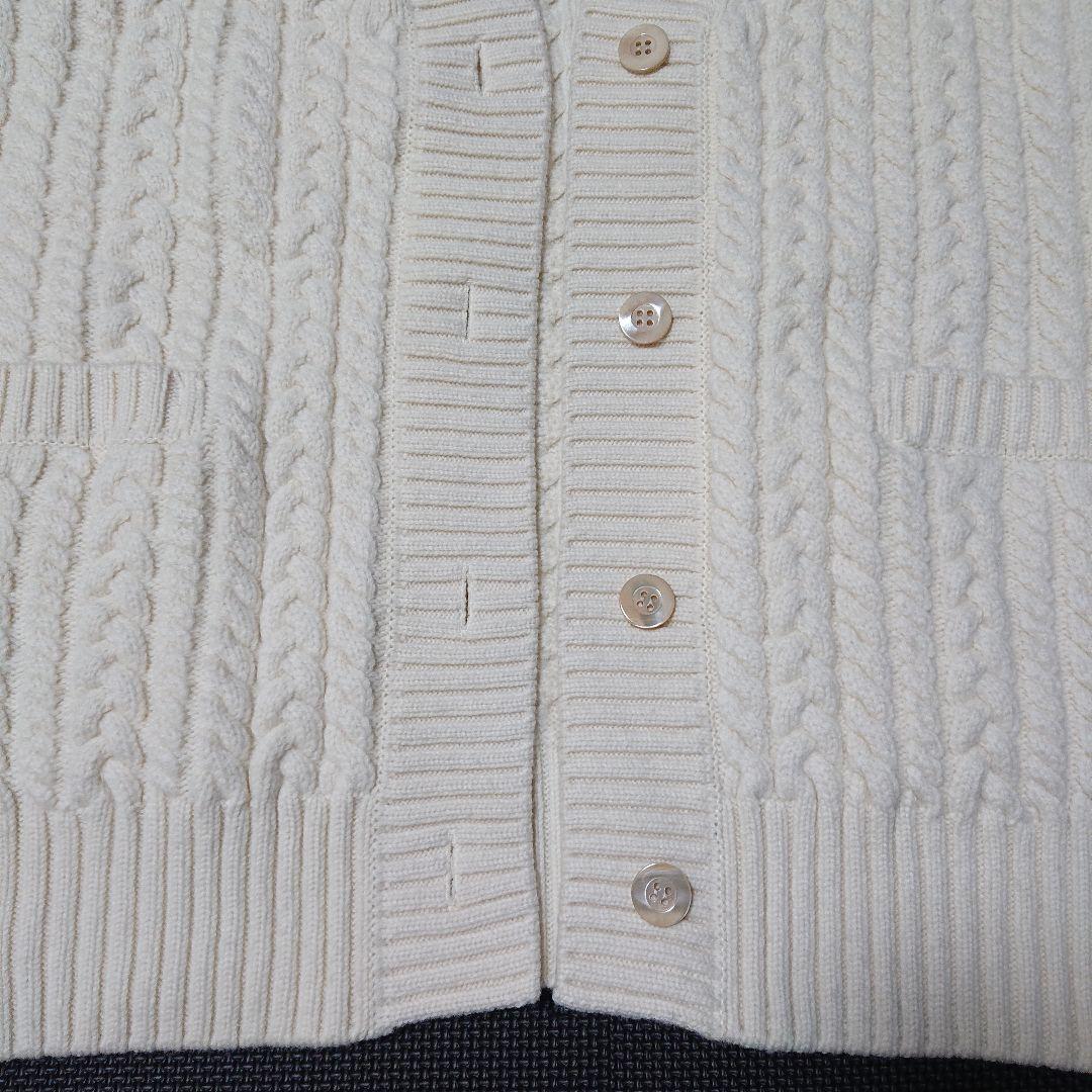 ■YORI ヨリ ケーブル編みニットカーディガン オーバーサイズ 38 美品