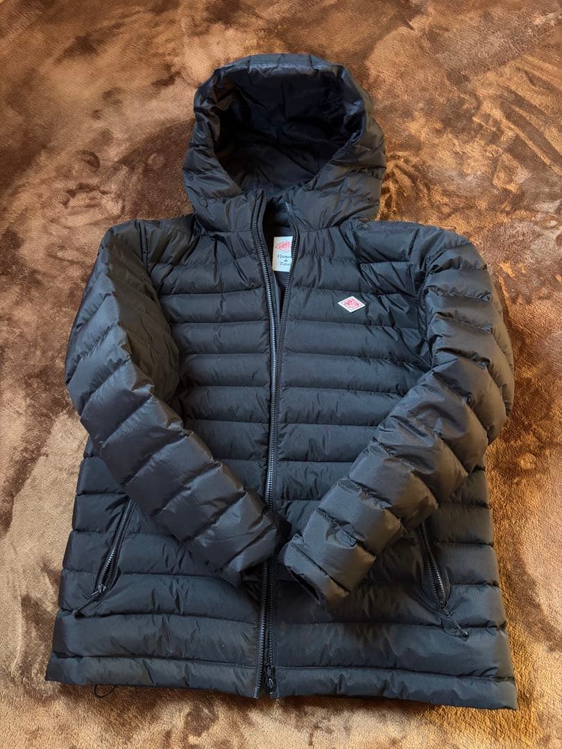 DANTON ブラックダウンジャケット 42 ブラック