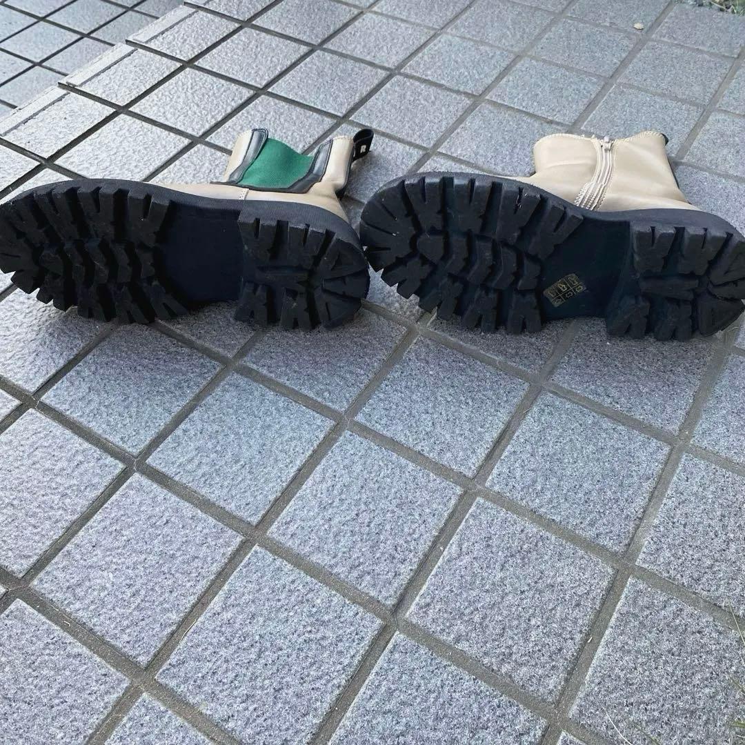 最終価格　MARNI マルニ イタリア製　サイドゴアブーツ　厚底　ベージュ系36