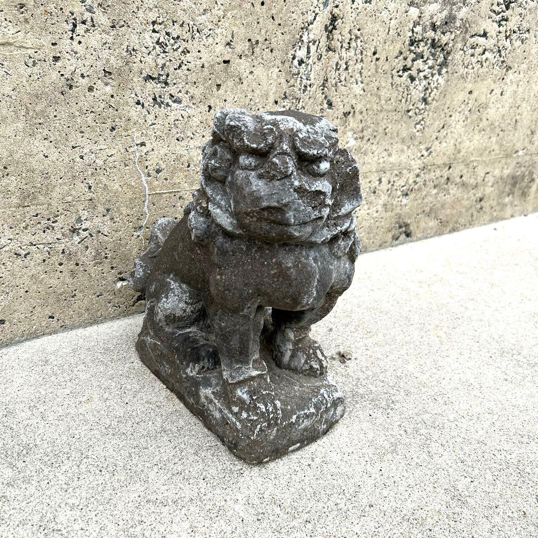 狛犬　骨董　石像