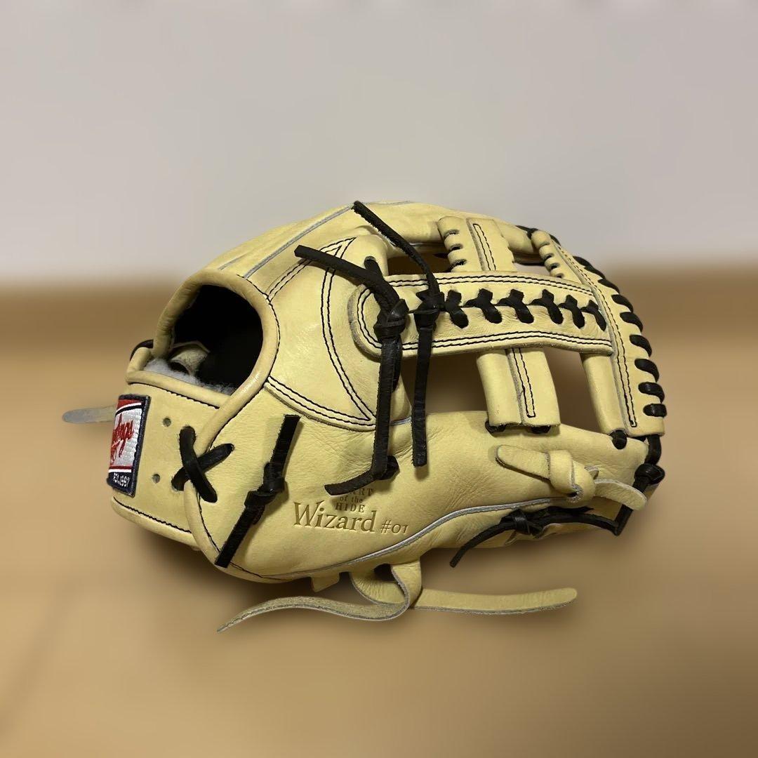 【Rawlings】 軟式グラブ 内野用 大人 キャメル 美品☆