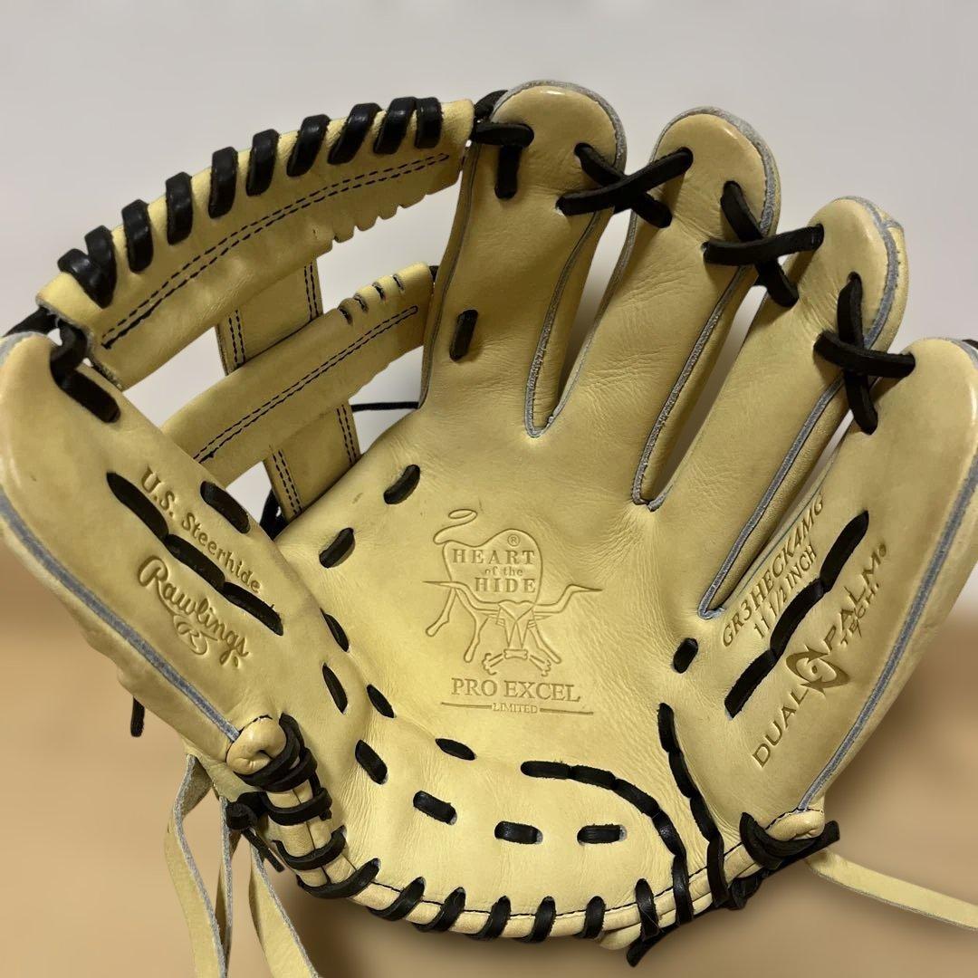【Rawlings】 軟式グラブ 内野用 大人 キャメル 美品☆