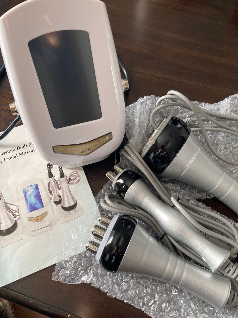 ミンミン　ボディキャビテーション　フェイシャルマッサージ器 3種ヘッド付き