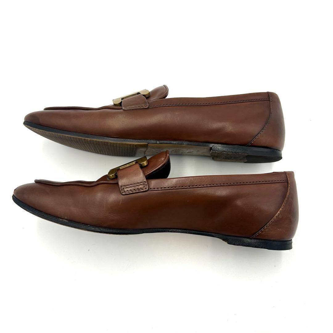 TOD'S トッズ ローファー ケイト レザー ブラウン