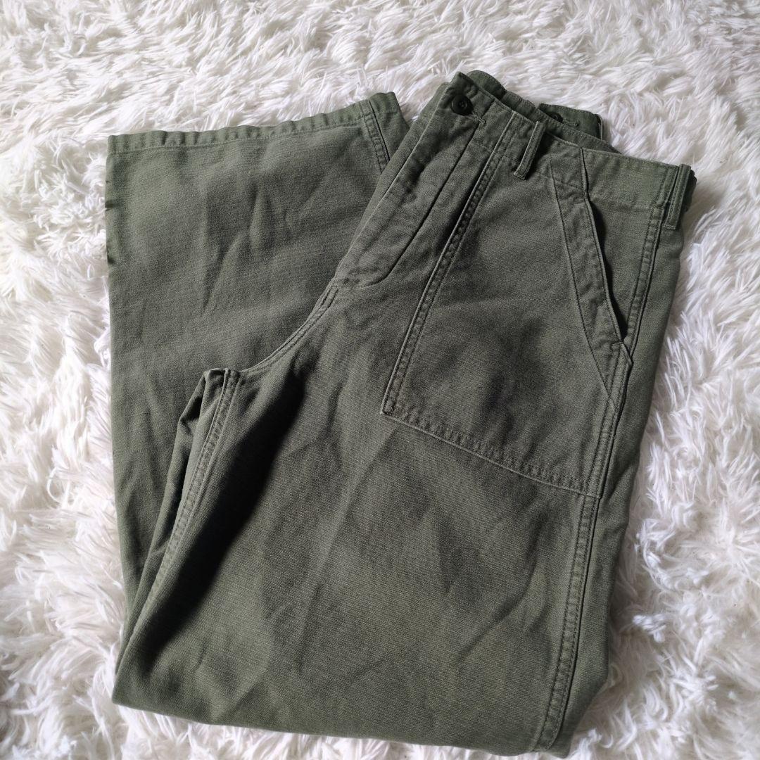 FRAMeWORK 2025AW ミリタリースラブバックサテンベイカーパンツ