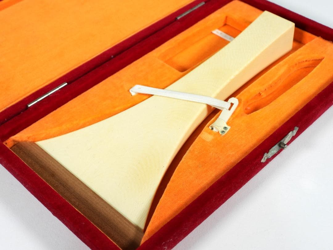 極上　三味線　撥　バチ　天然素材　和楽器　民謡　アンティーク　細密細工