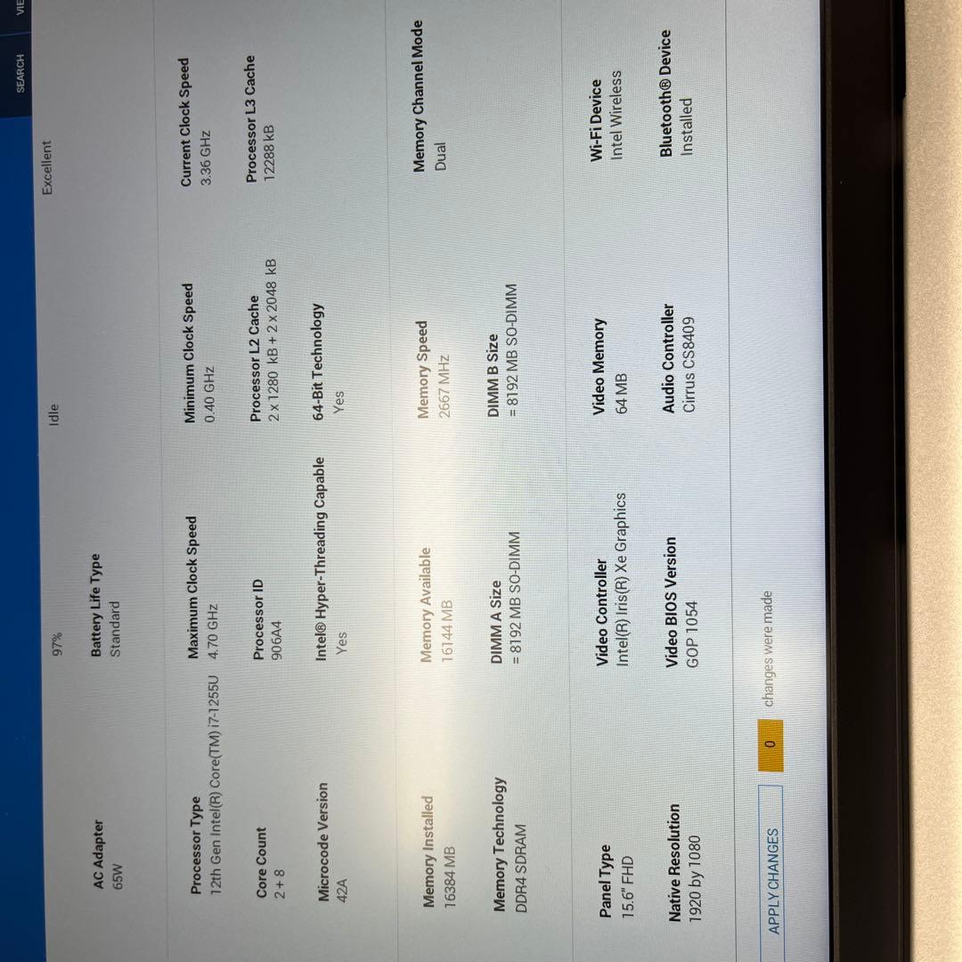 デルInspiron 15 3520/15.6型/Corei7/メモリ16GB