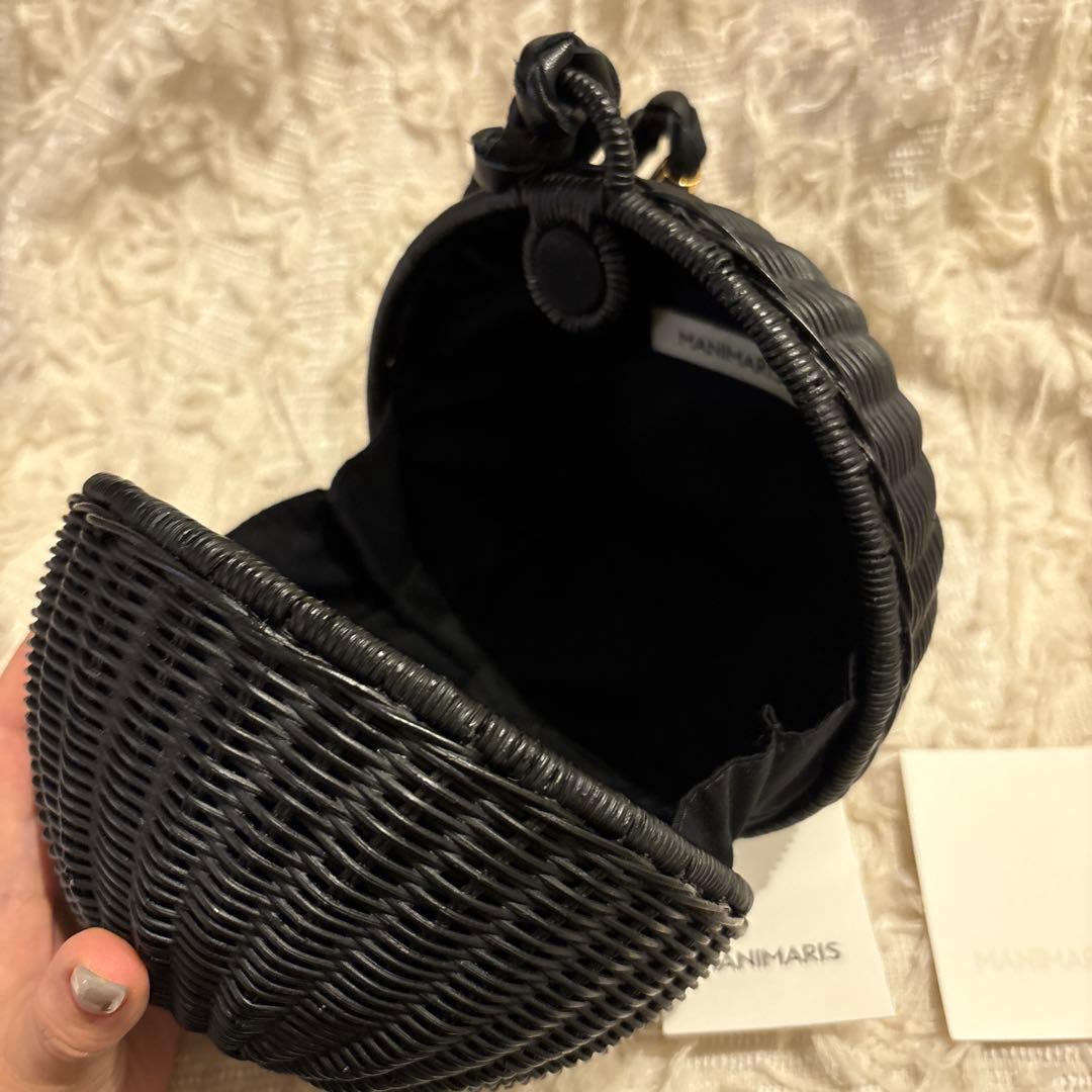 最終価格　MAINIMARIS フルムーンバスケット　ブラック　黒