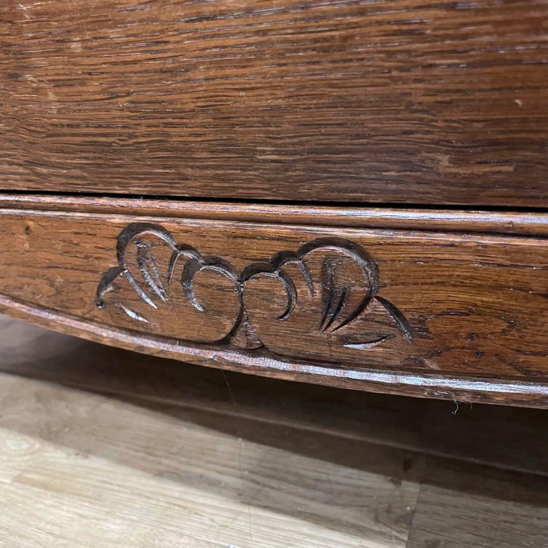 オランダ　3段　チェスト　オーク材　コモード　アンティーク　ヴィンテージ　猫脚