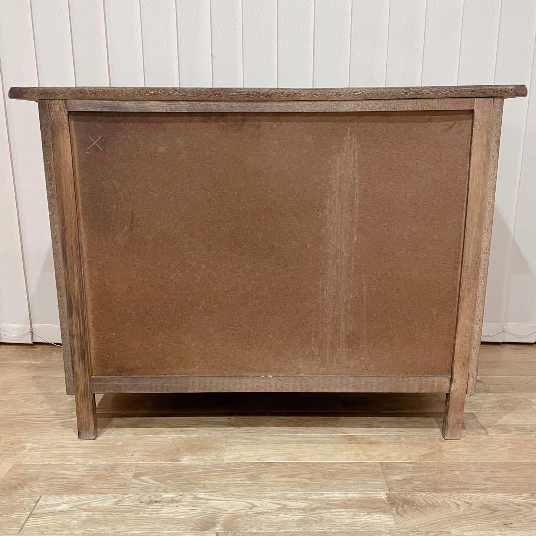 オランダ　3段　チェスト　オーク材　コモード　アンティーク　ヴィンテージ　猫脚