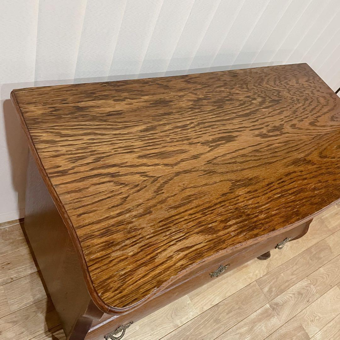 オランダ　3段　チェスト　オーク材　コモード　アンティーク　ヴィンテージ　猫脚