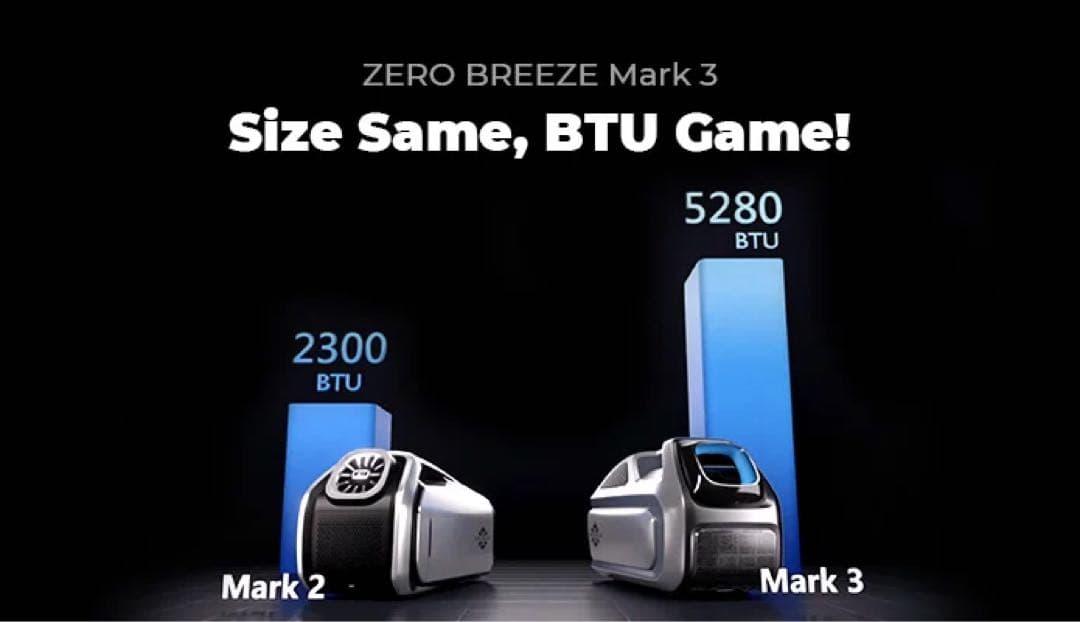 【値下げ】ZERO BREEZE MARK 3 ポータブル冷暖房エアコン