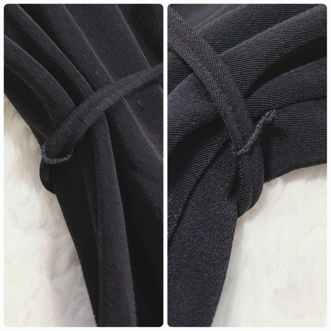 theory セオリー ロングシャツワンピース ベルト ストレッチ ブラック 0