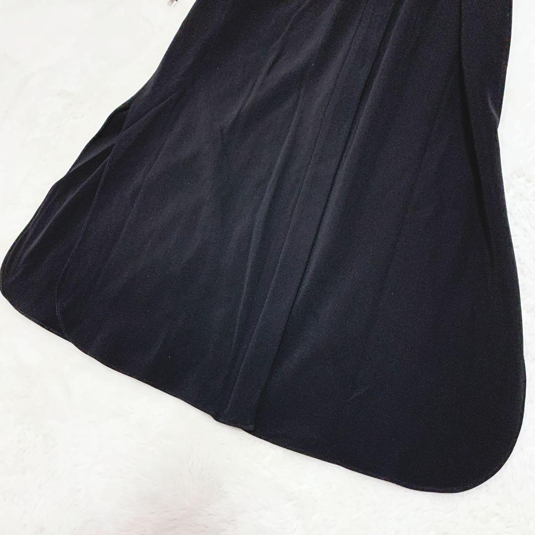 theory セオリー ロングシャツワンピース ベルト ストレッチ ブラック 0