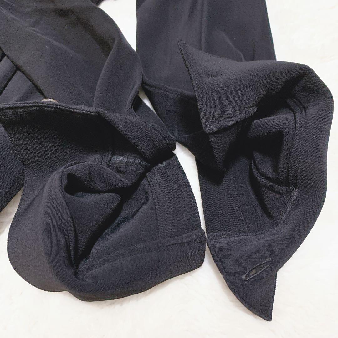 theory セオリー ロングシャツワンピース ベルト ストレッチ ブラック 0