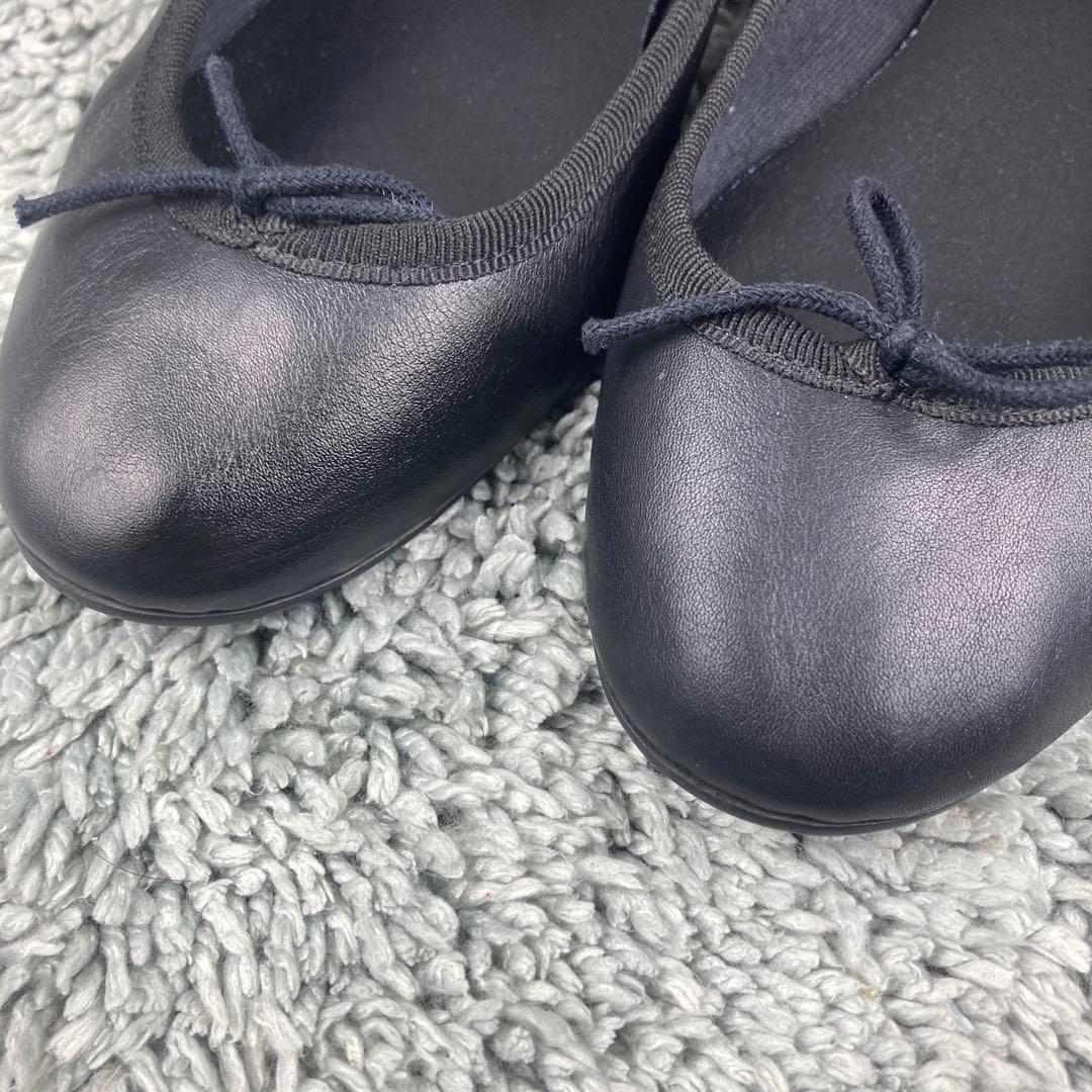 極美品 repettoバレエシューズ リリ ブラック23cm LILI レザー