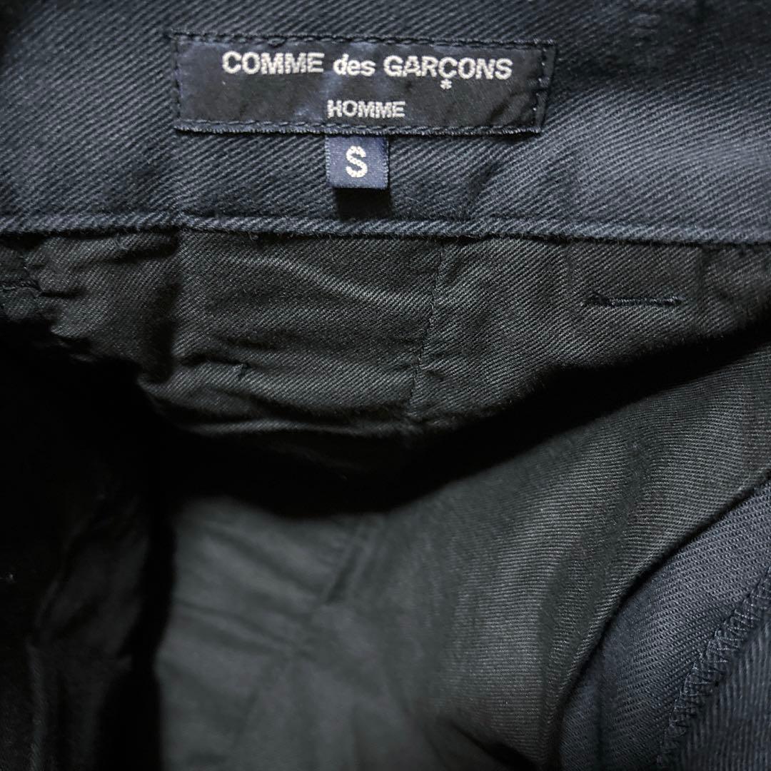 コムデギャルソンオム AD2023 製品洗い ワンタックチノパンツ ネイビー S