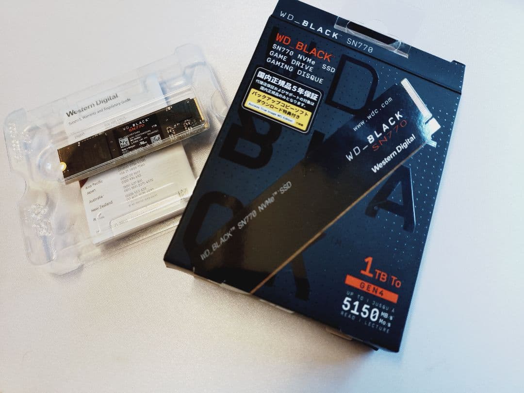 内蔵型SSD WD_BLACK SN770 1TB NVMe SSD