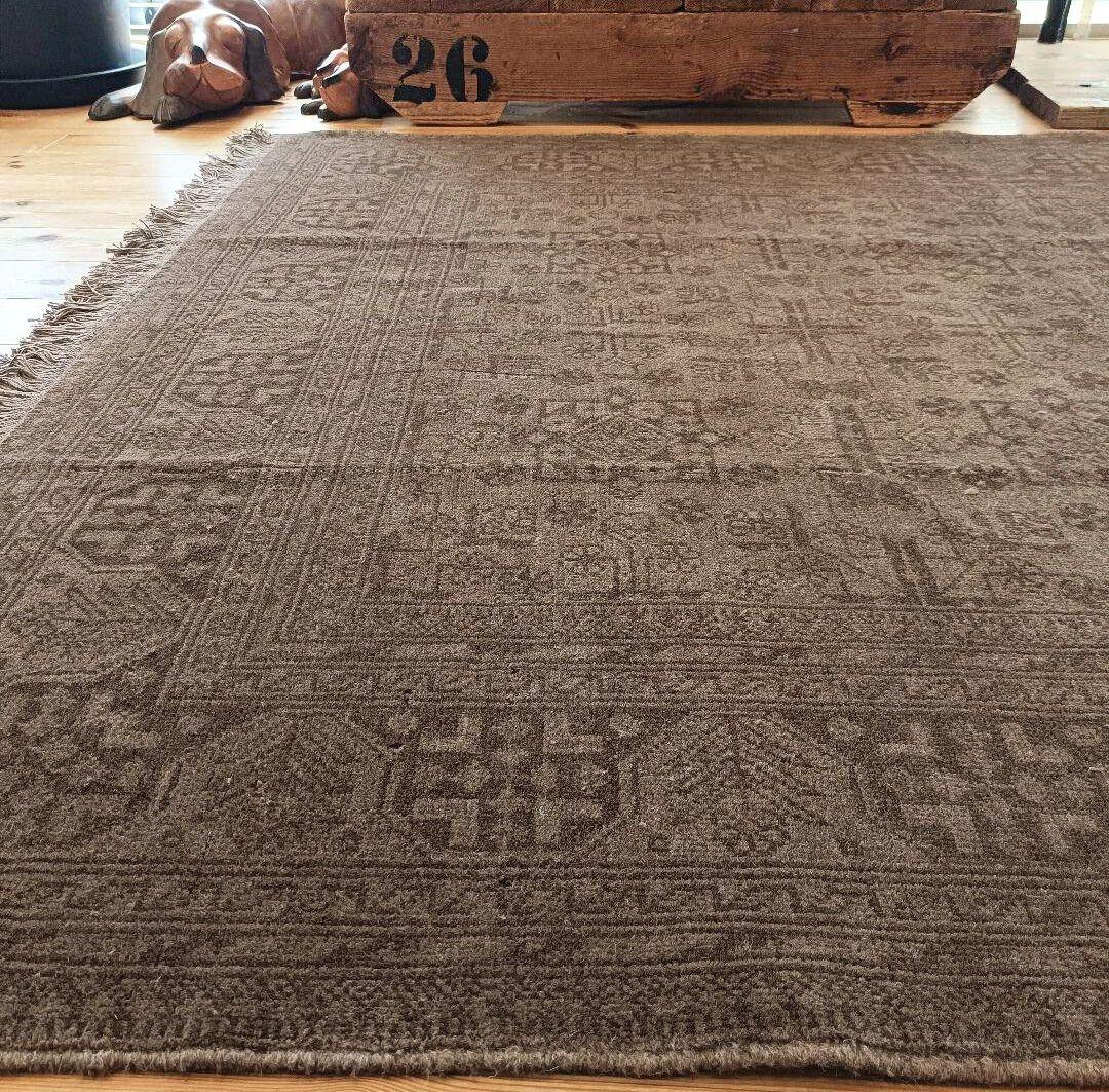 ※【キリン◎】超大判！ トライバルラグ　ヴィンテージラグ　訳あり特価