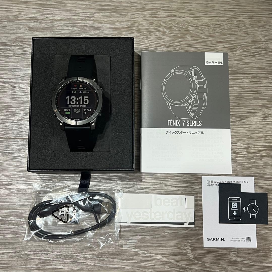 【みーつー様】GARMIN FENIX 7 SERIES ブラック