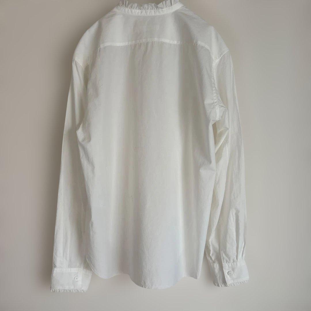 GALERIE VIE コットンタイプライター カットオフフリルシャツ2.6万