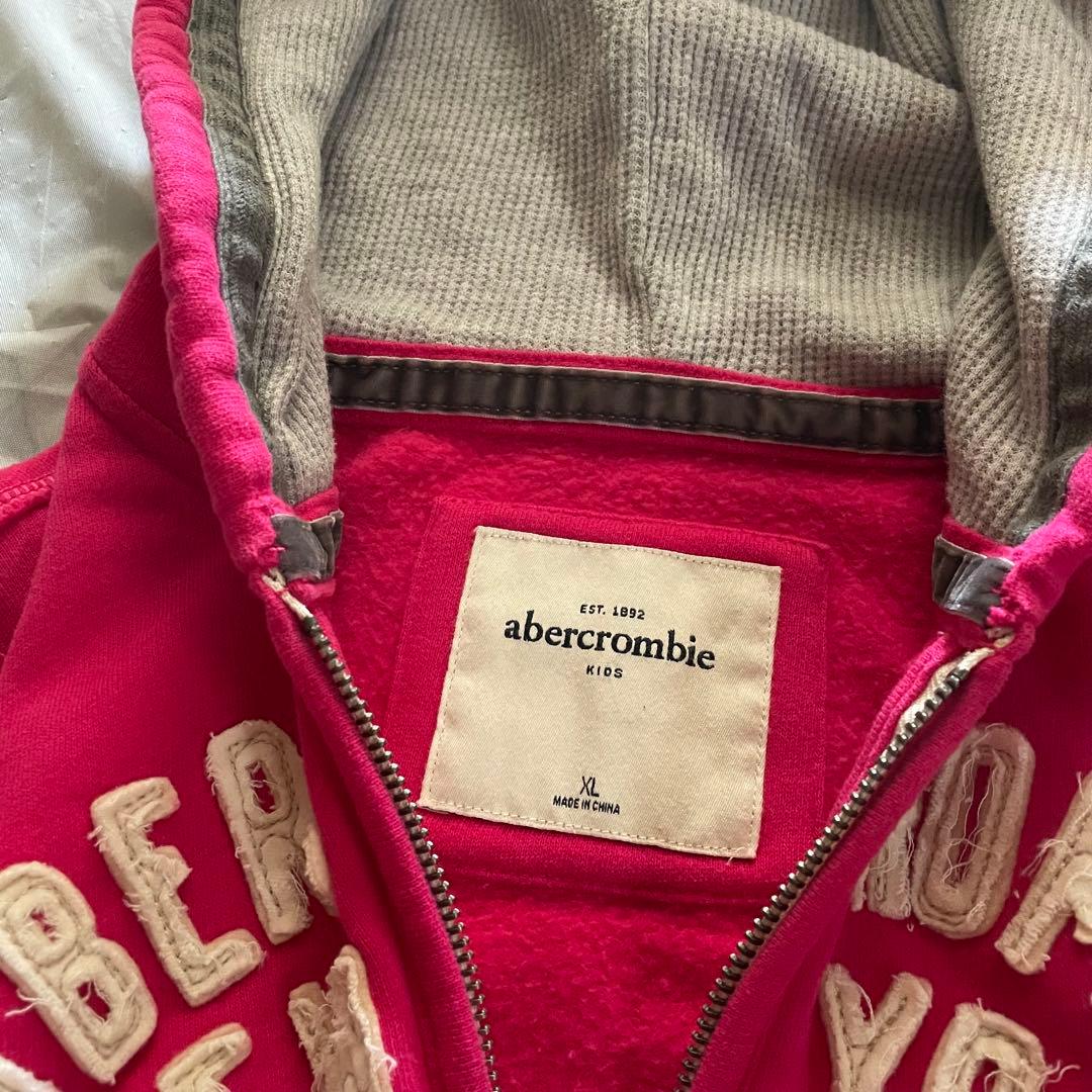 00s アバクロ y2k archive ピンク ジップパーカー 平成ギャル