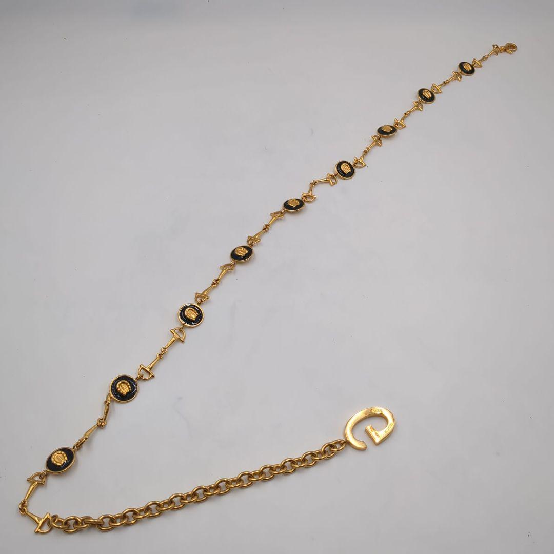 美品 GUCCI グッチ ホースビット ロゴ ネックレス チェーン