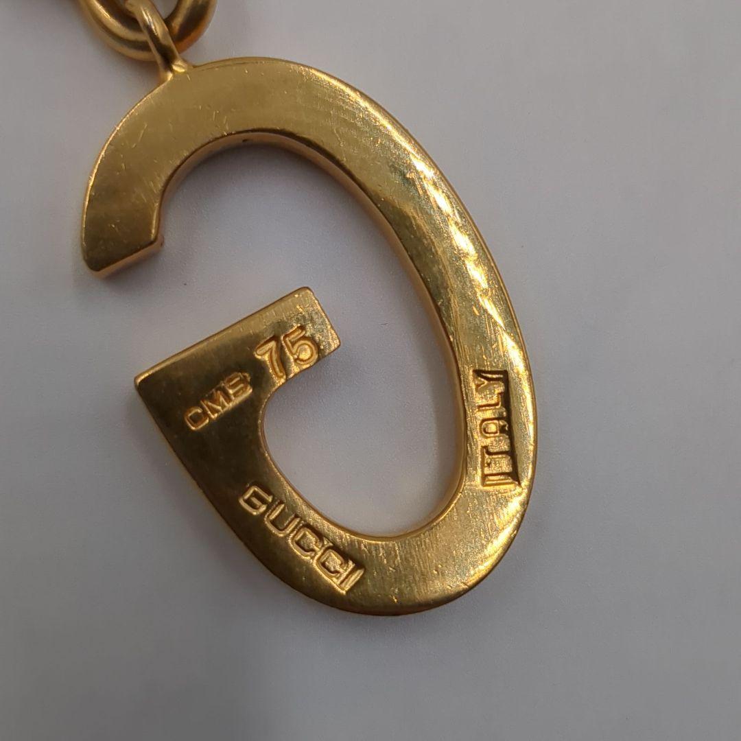 美品 GUCCI グッチ ホースビット ロゴ ネックレス チェーン