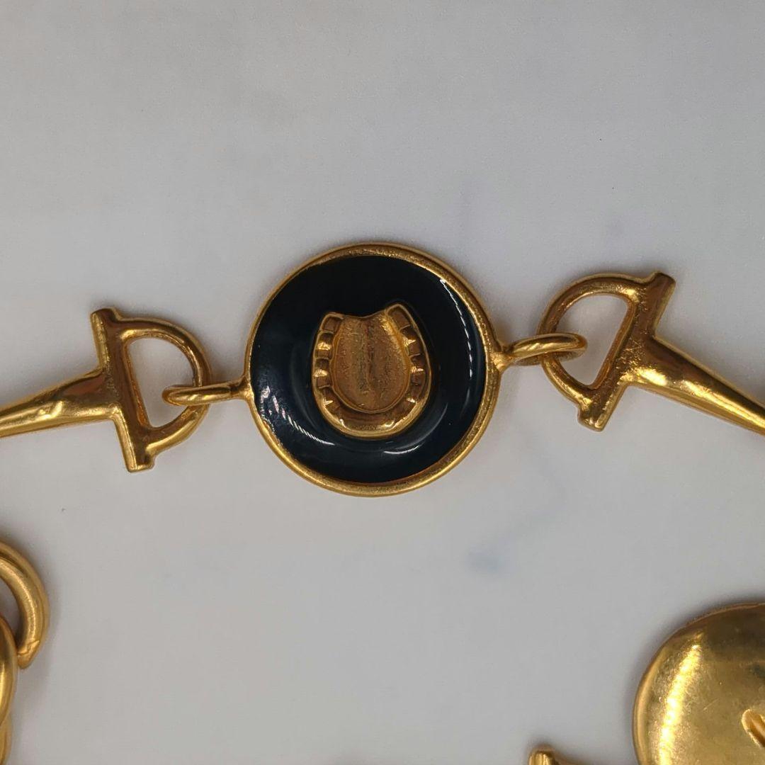 美品 GUCCI グッチ ホースビット ロゴ ネックレス チェーン