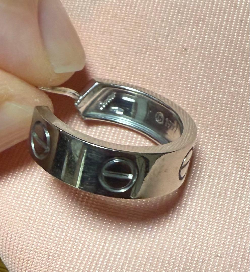 【しの】カルティエ ラブ フープ ピアス 片耳　ロックキャッチ付き！