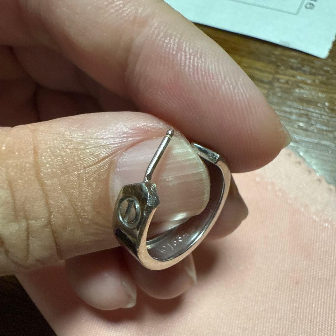 【しの】カルティエ ラブ フープ ピアス 片耳　ロックキャッチ付き！