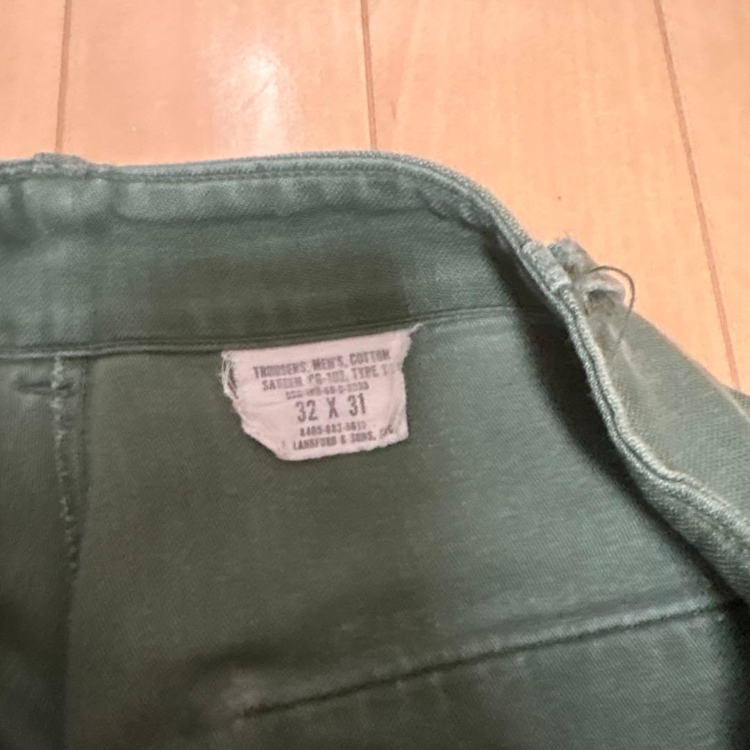 60s ベイカーパンツ　コットンサテン