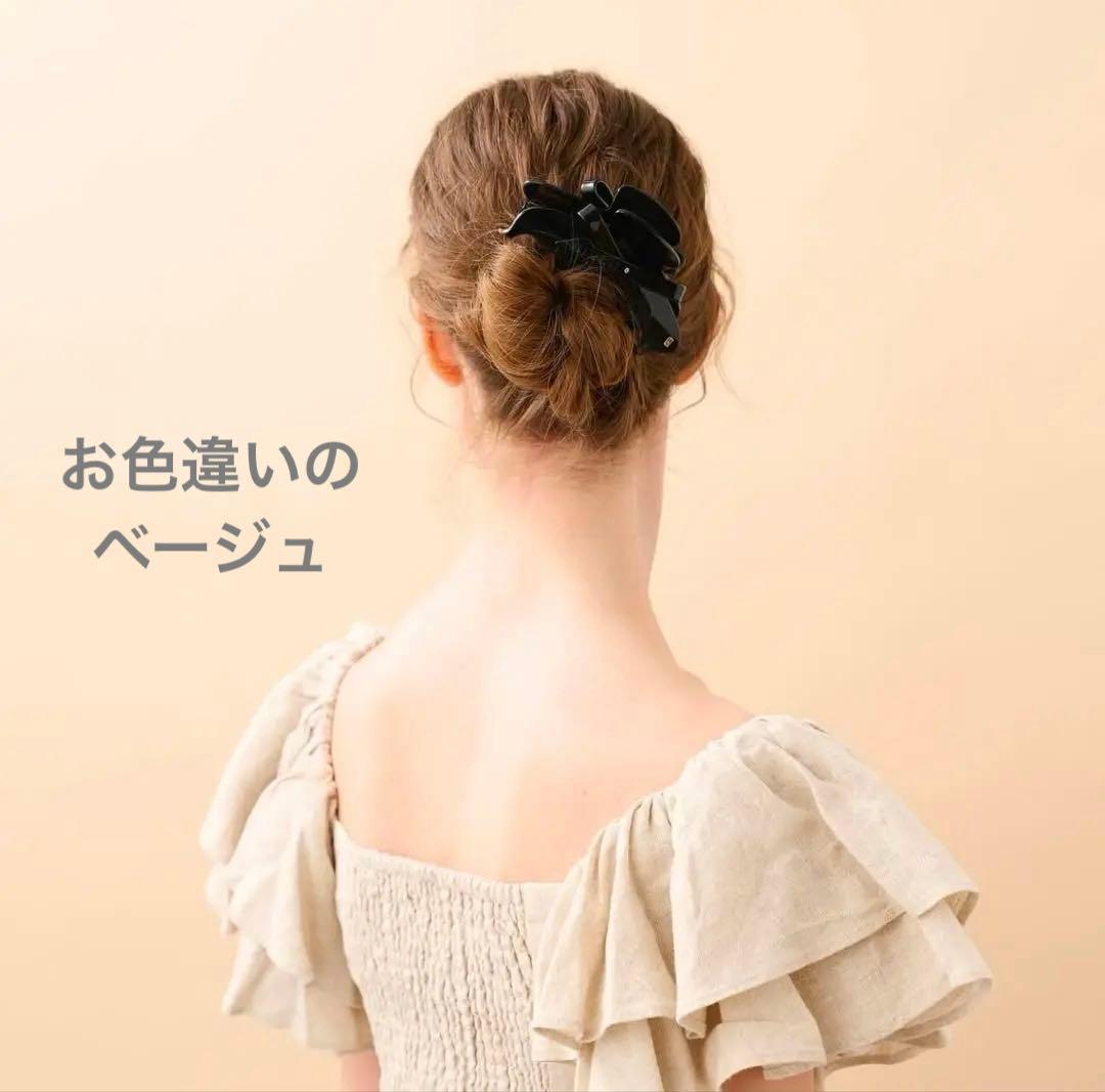 新品✨希少✨購入証明書有 ALEXANDRE DE PARIS ベージュクリップ