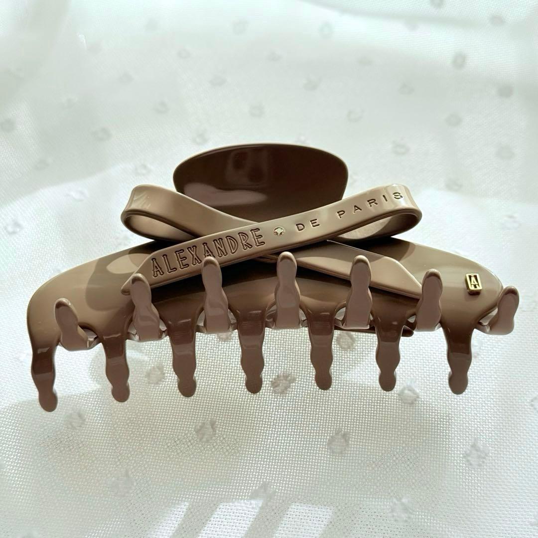 新品✨希少✨購入証明書有 ALEXANDRE DE PARIS ベージュクリップ