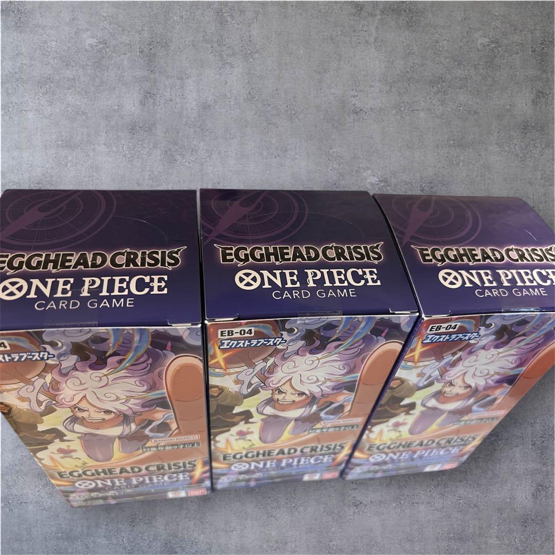 ワンピースカードEB04 エッグヘッドクライシス　テープ付き新品未開封3BOX
