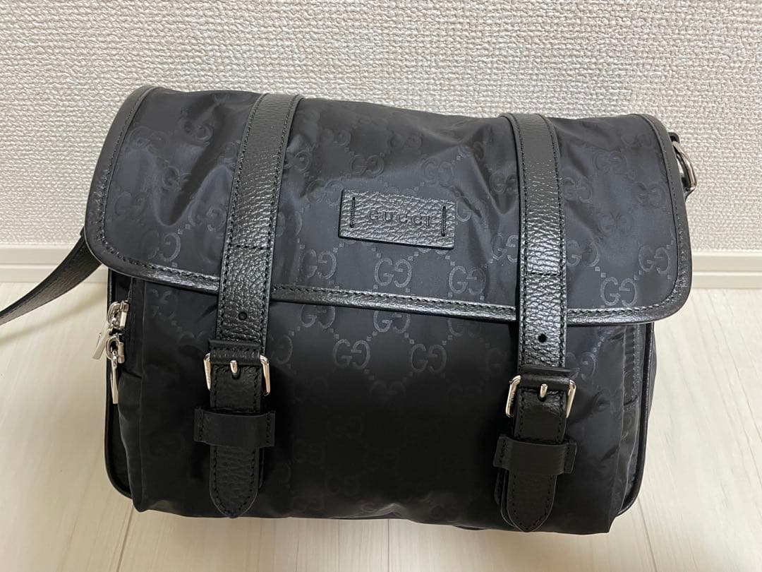 新品未使用品 GUCCI ナイロンロゴショルダーバッグ ユニセックス