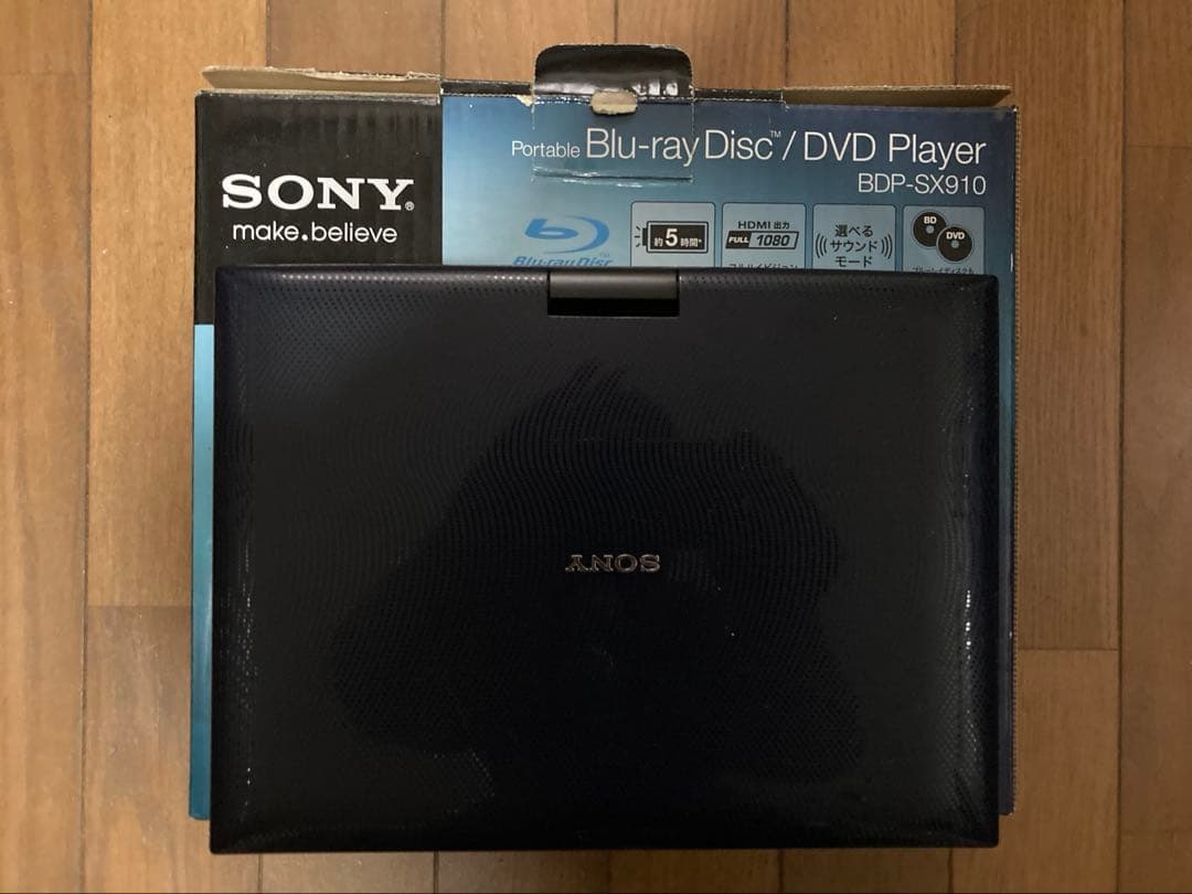 SONY ポータブルBlu-rayプレーヤー BDP-SX910 中古難あり