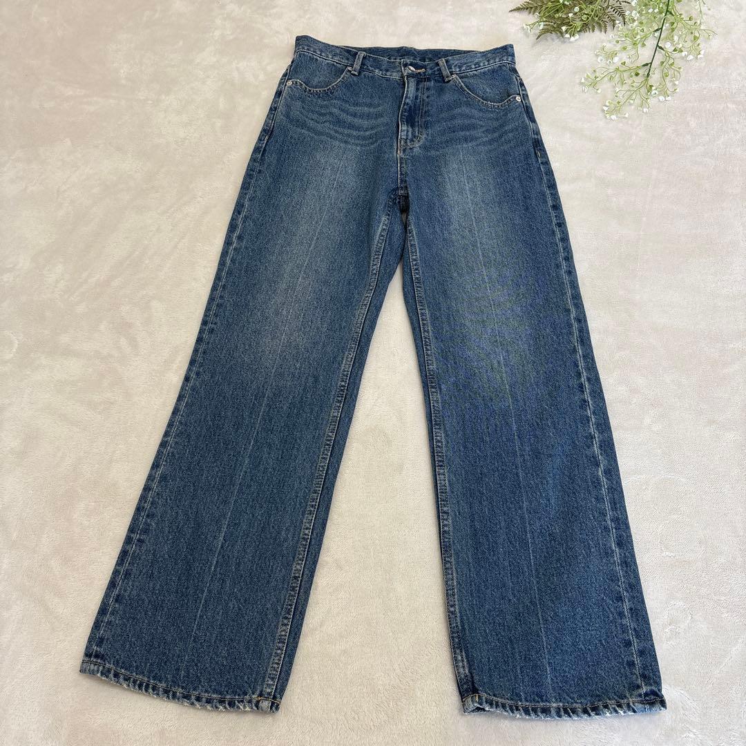 アダムエロペ フロント ホック デニム ブラウス＆パンツ セットアップ 2025